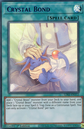 LDS1-EN112 - Crystal Bond (Blue) - Ultra Rare - Legendary Duelists: Season 1