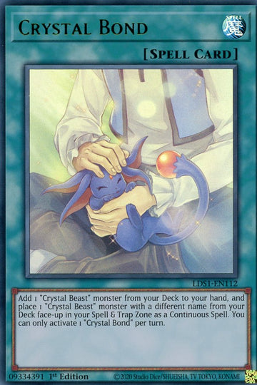LDS1-EN112 - Crystal Bond (Green) - Ultra Rare - Legendary Duelists: Season 1