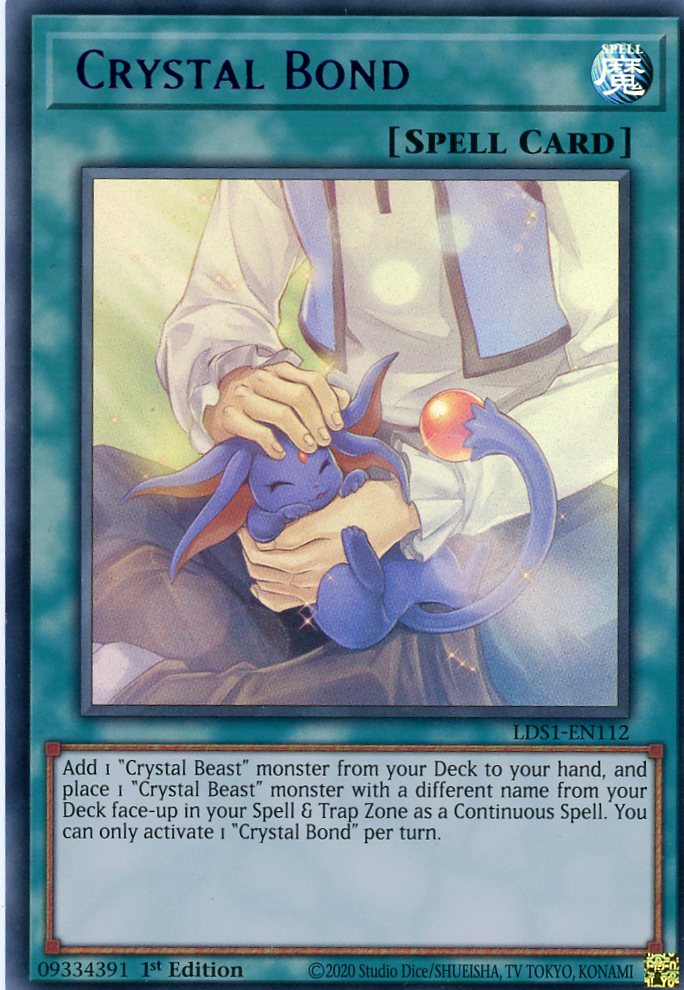 LDS1-EN112 - Crystal Bond - Purple Ultra Rare - Normal Spell - Legendary Duelists Season 1