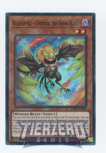 DABL-EN003 - Blackwing - Boreastorm the Wicked Wind - Super Rare - Darkwing Blast