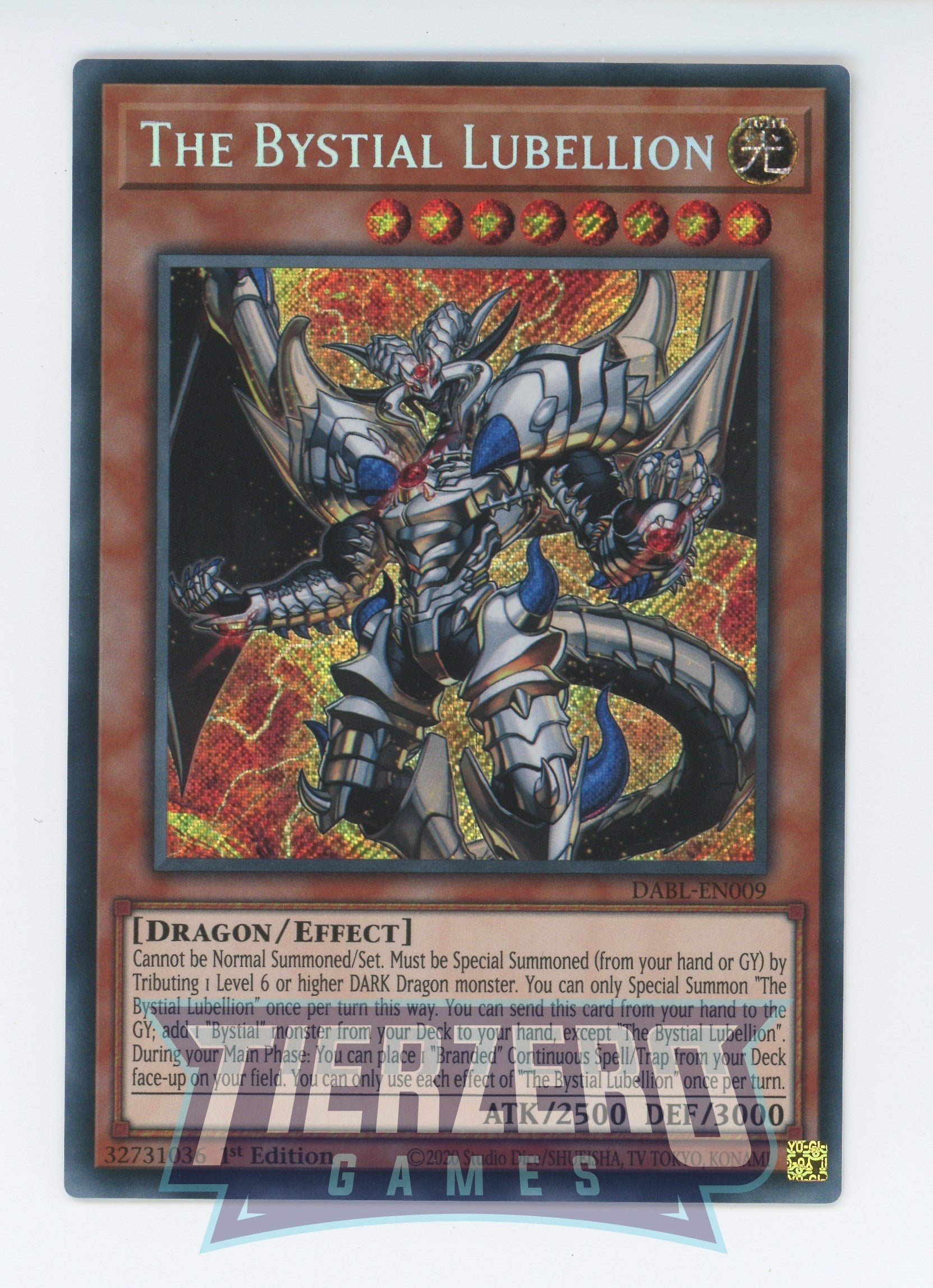 DABL-EN009 - The Bystial Lubellion - Secret Rare - Effect Monster - Darkwing Blast