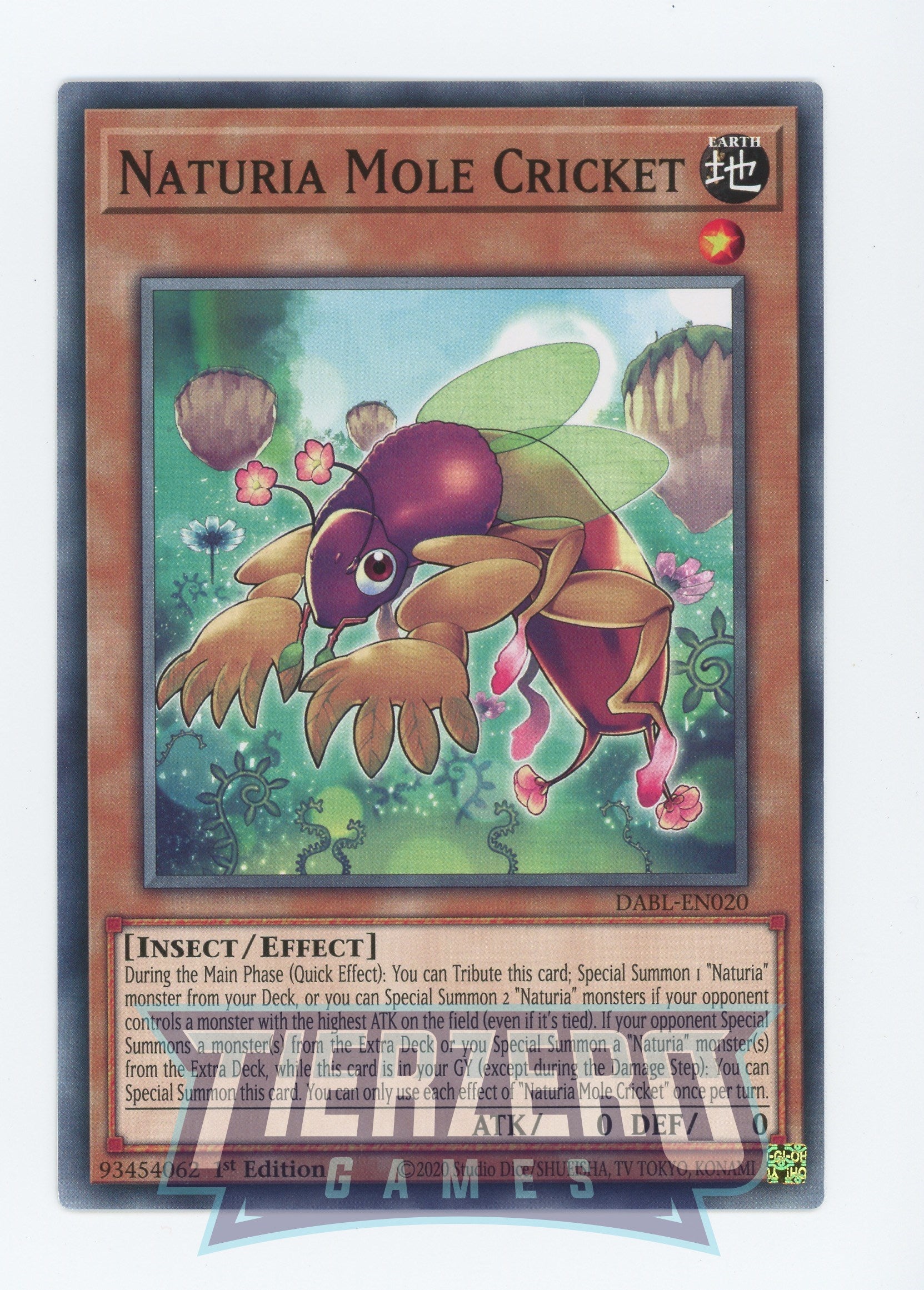 DABL-EN020 - Naturia Mole Cricket - Common - Effect Monster - Darkwing Blast