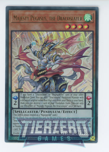 DABL-EN023 - Majesty Pegasus, the Dracoslayer - Ultra Rare - Darkwing Blast