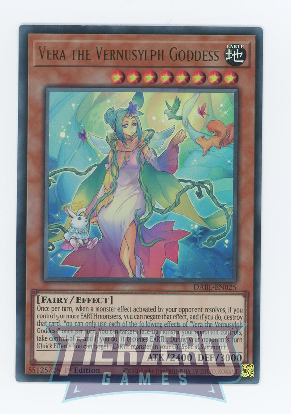 DABL-EN025 - Vera the Vernusylph Goddess - Ultra Rare - Effect Monster - Darkwing Blast