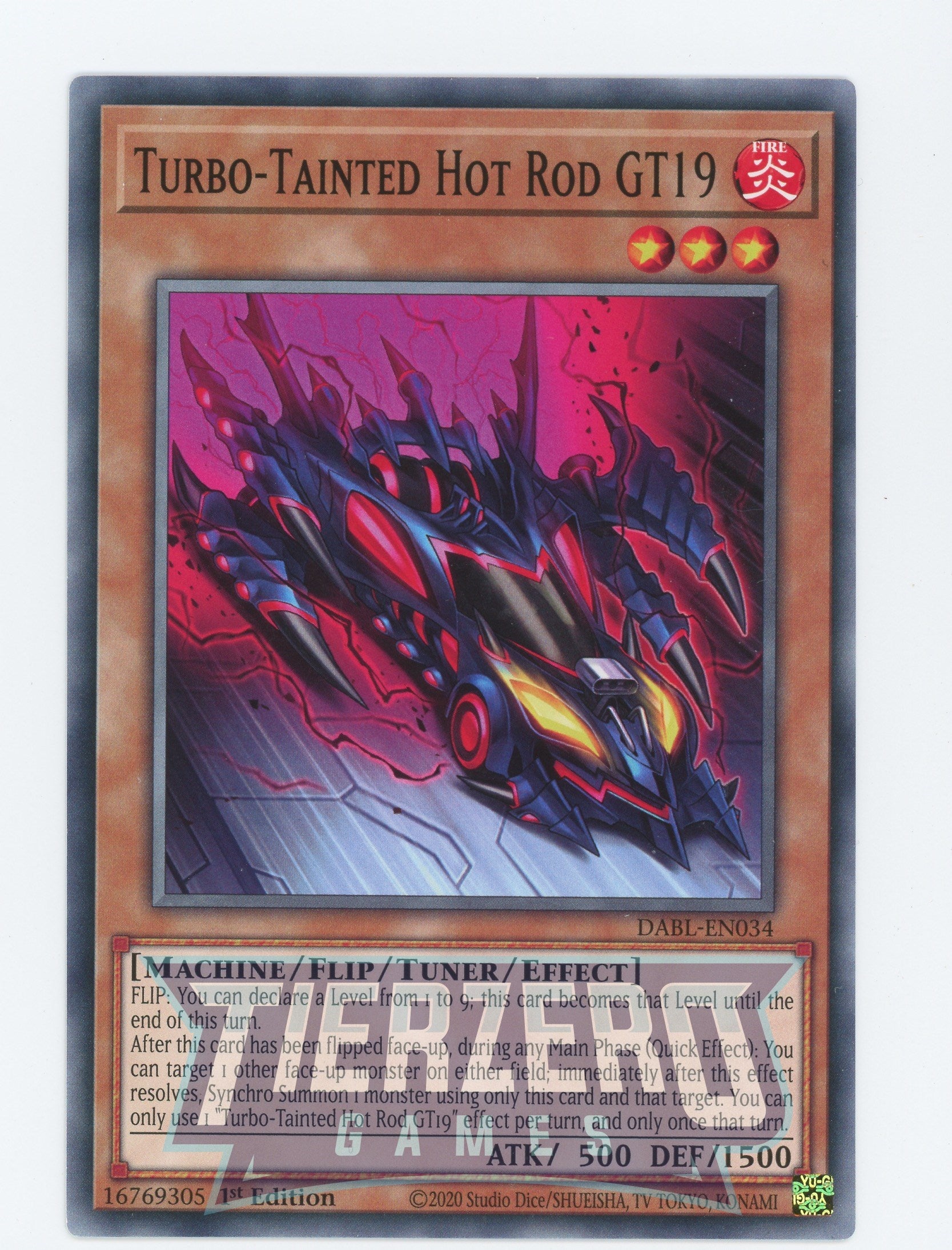 DABL-EN034 - Turbo-Tainted Hot Rod GT19 - Common - Flip Tuner monster - Darkwing Blast