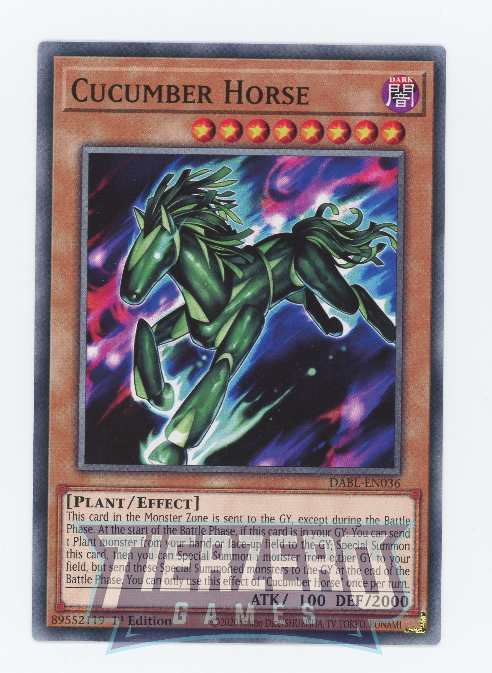 DABL-EN036 - Cucumber Horse - Common - Effect Monster - Darkwing Blast