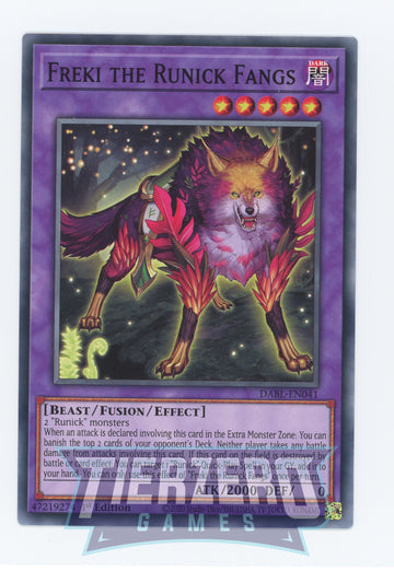 DABL-EN041 - Freki the Runick Fangs - Common - Darkwing Blast