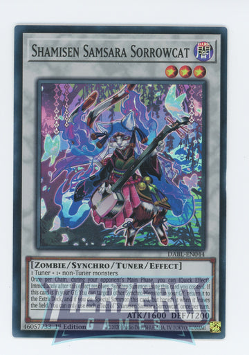 DABL-EN044 - Shamisen Samsara Sorrowcat - Super Rare - Darkwing Blast