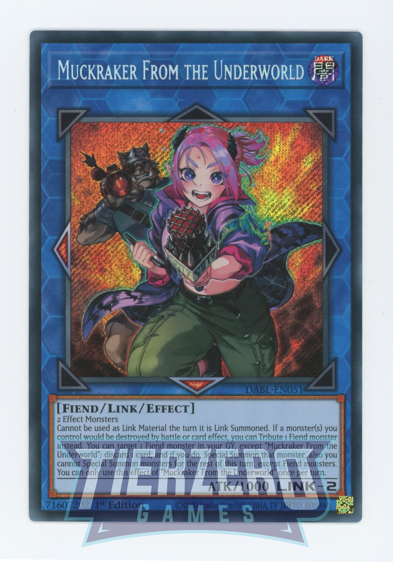 DABL-EN051 - Muckraker From the Underworld - Secret Rare - Effect Link Monster - Darkwing Blast