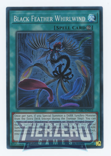 DABL-EN052 - Black Feather Whirlwind - Super Rare - Darkwing Blast
