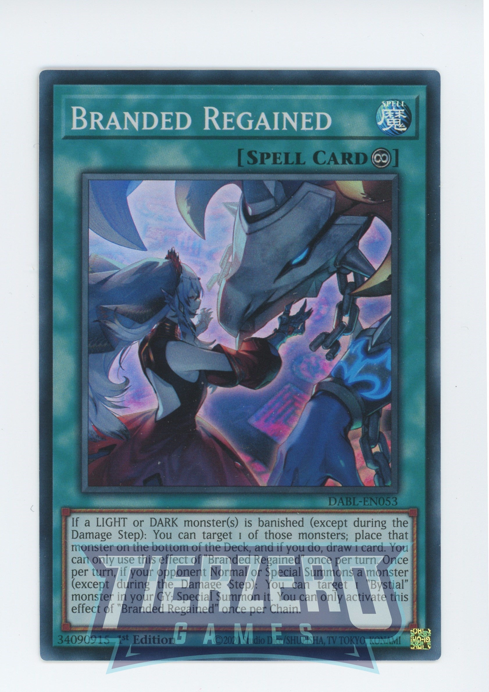 DABL-EN053 - Branded Regained - Super Rare - Continuous Spell - Darkwing Blast