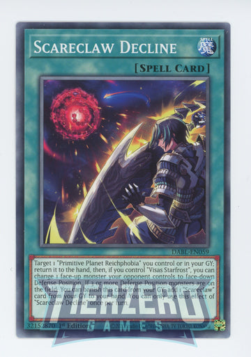 DABL-EN059 - Scareclaw Decline - Common - Darkwing Blast