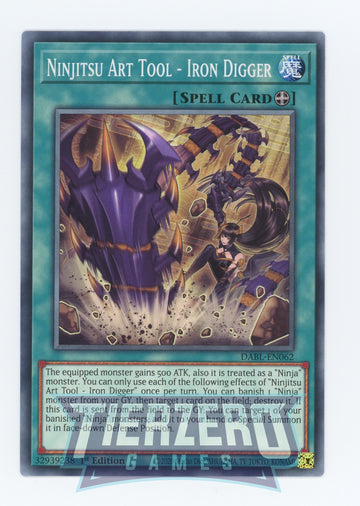 DABL-EN062 - Ninjitsu Art Tool - Iron Digger - Common - Darkwing Blast