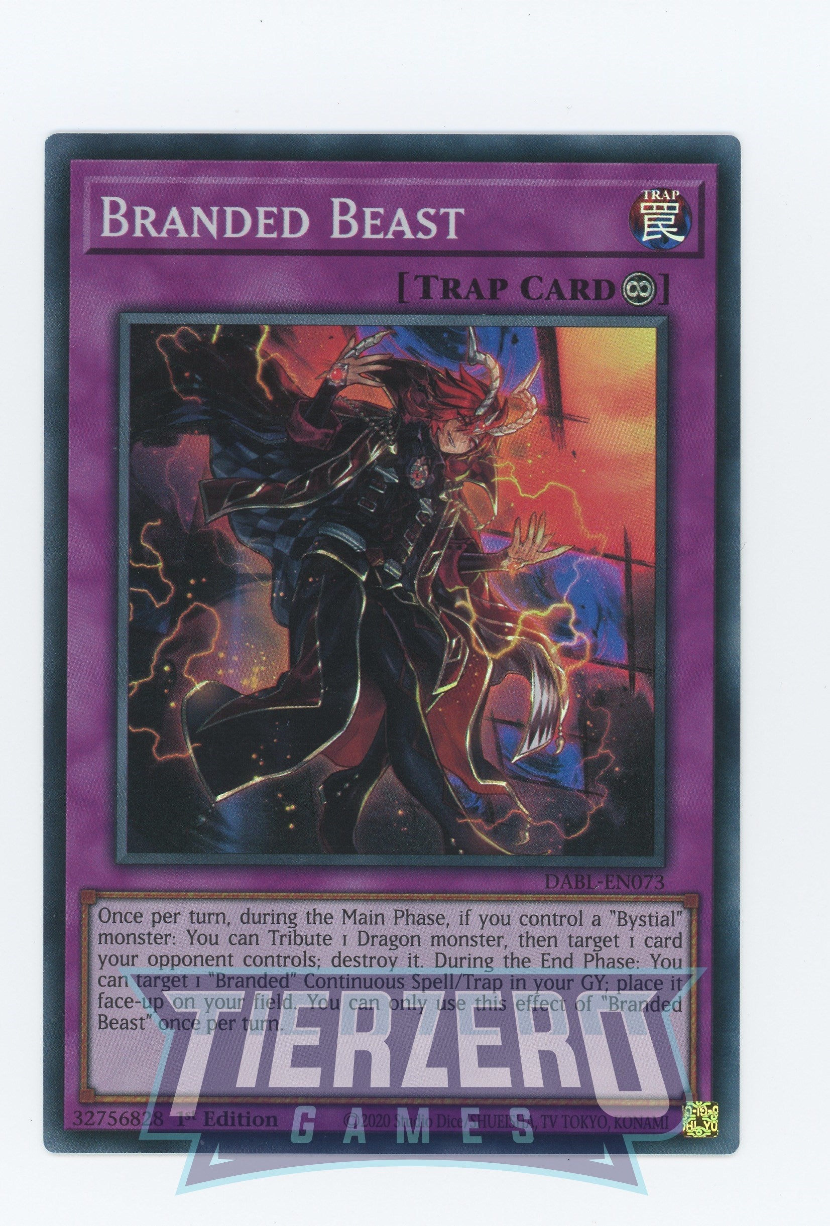 DABL-EN073 - Branded Beast - Super Rare - Continuous Trap - Darkwing Blast