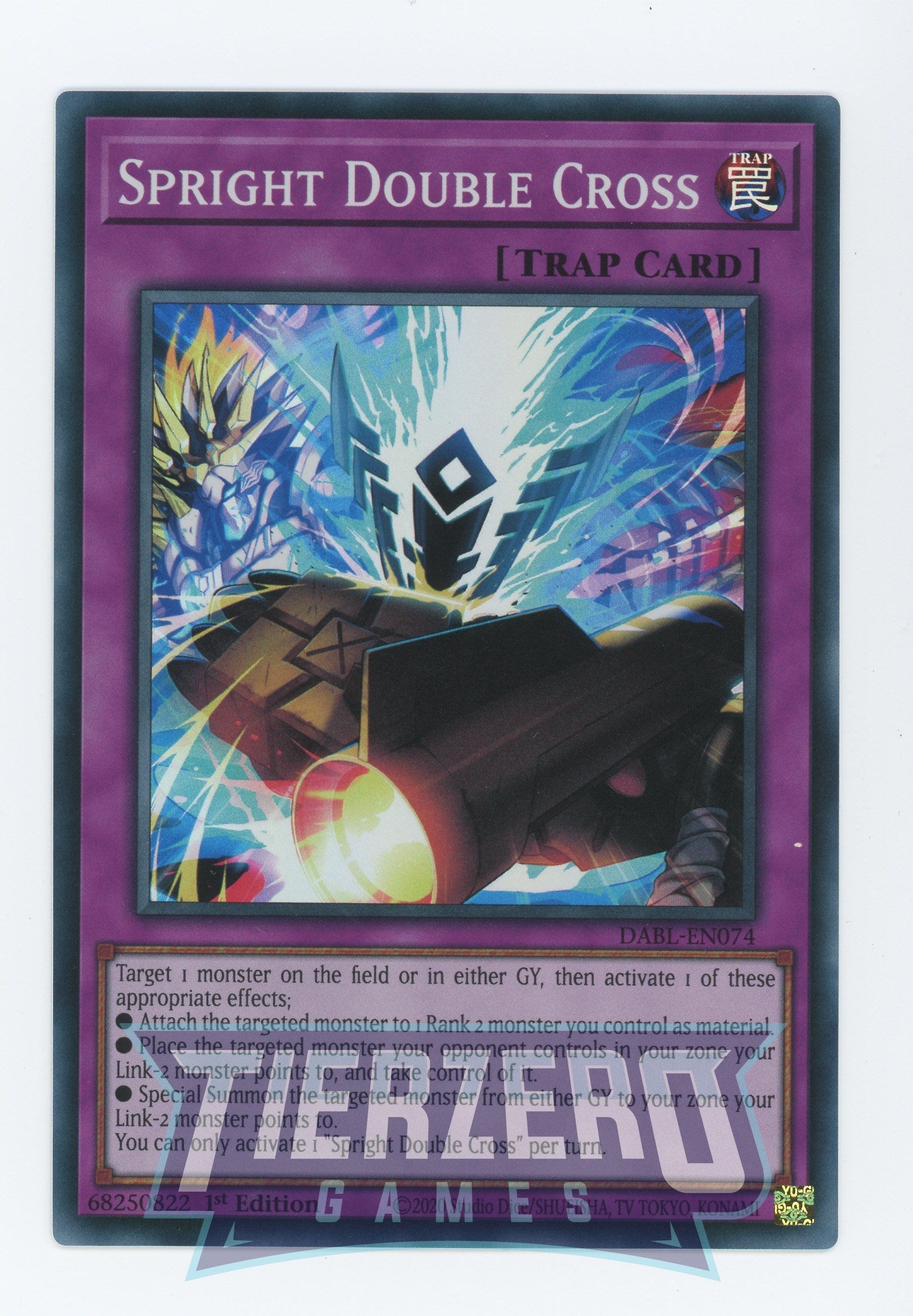 DABL-EN074 - Spright Double Cross - Super Rare - Normal Trap - Darkwing Blast