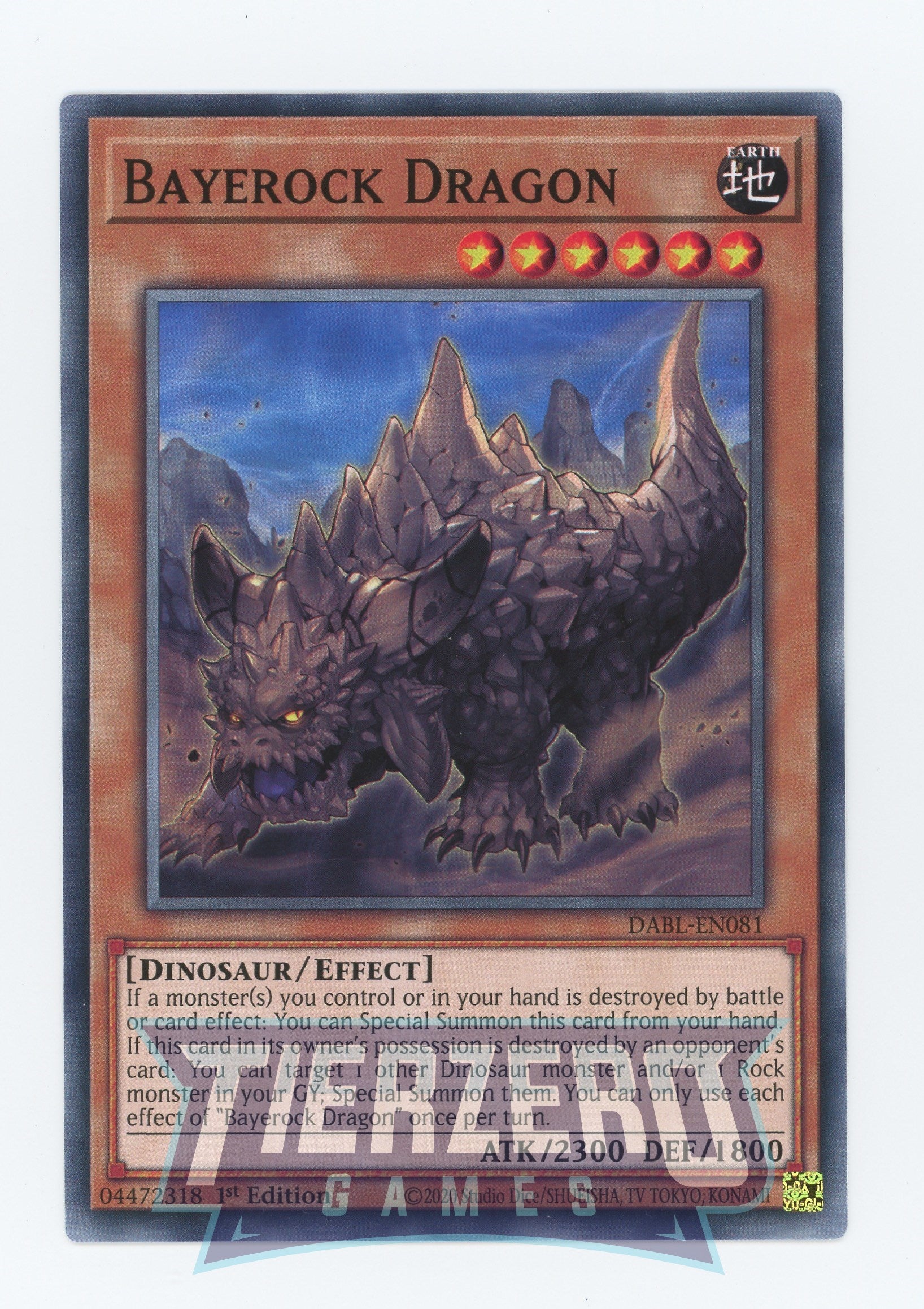 DABL-EN081 - Bayerock Dragon - Common - Effect Monster - Darkwing Blast