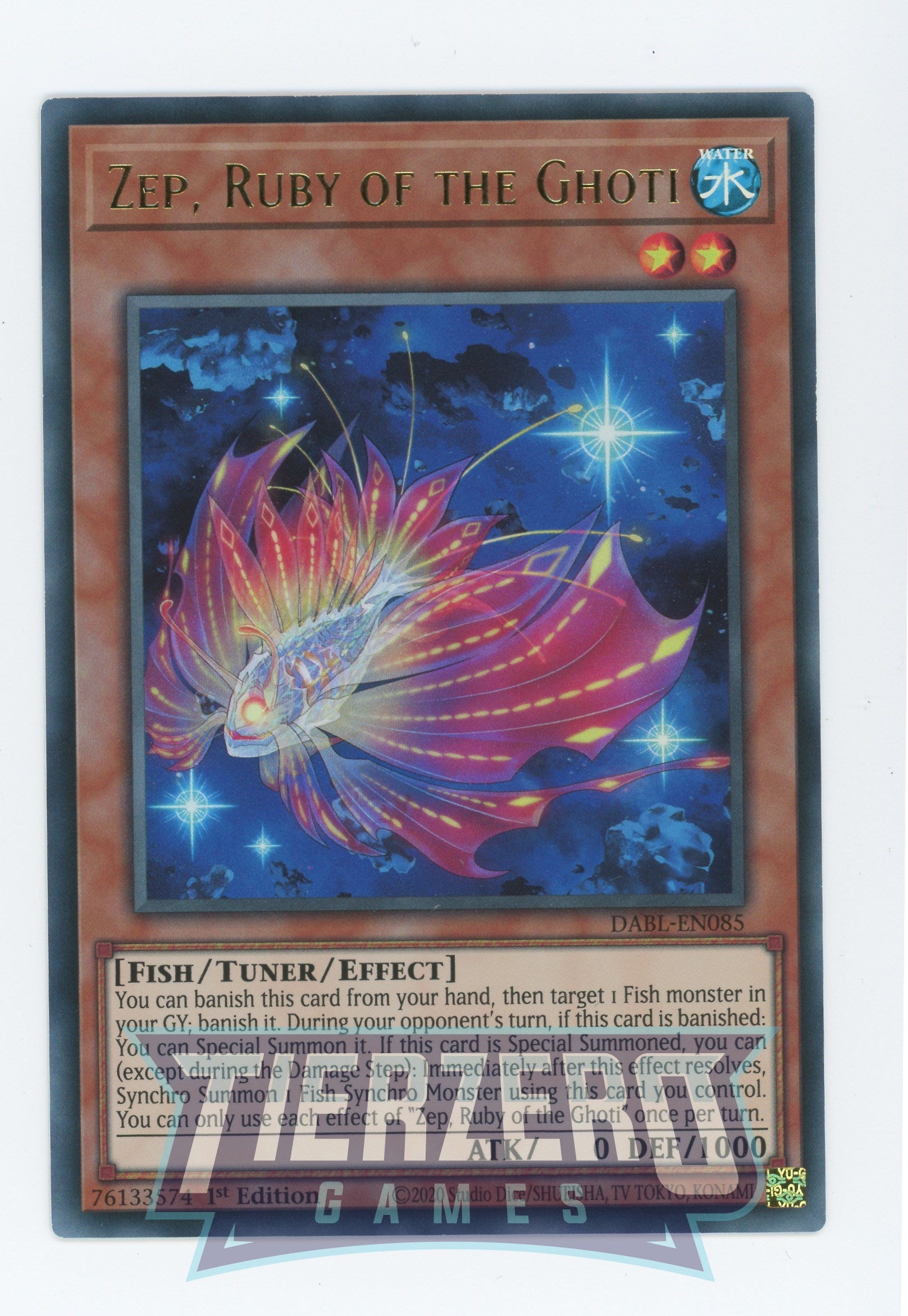 DABL-EN085 - Zep, Ruby of the Ghoti - Ultra Rare - Effect Tuner monster - Darkwing Blast