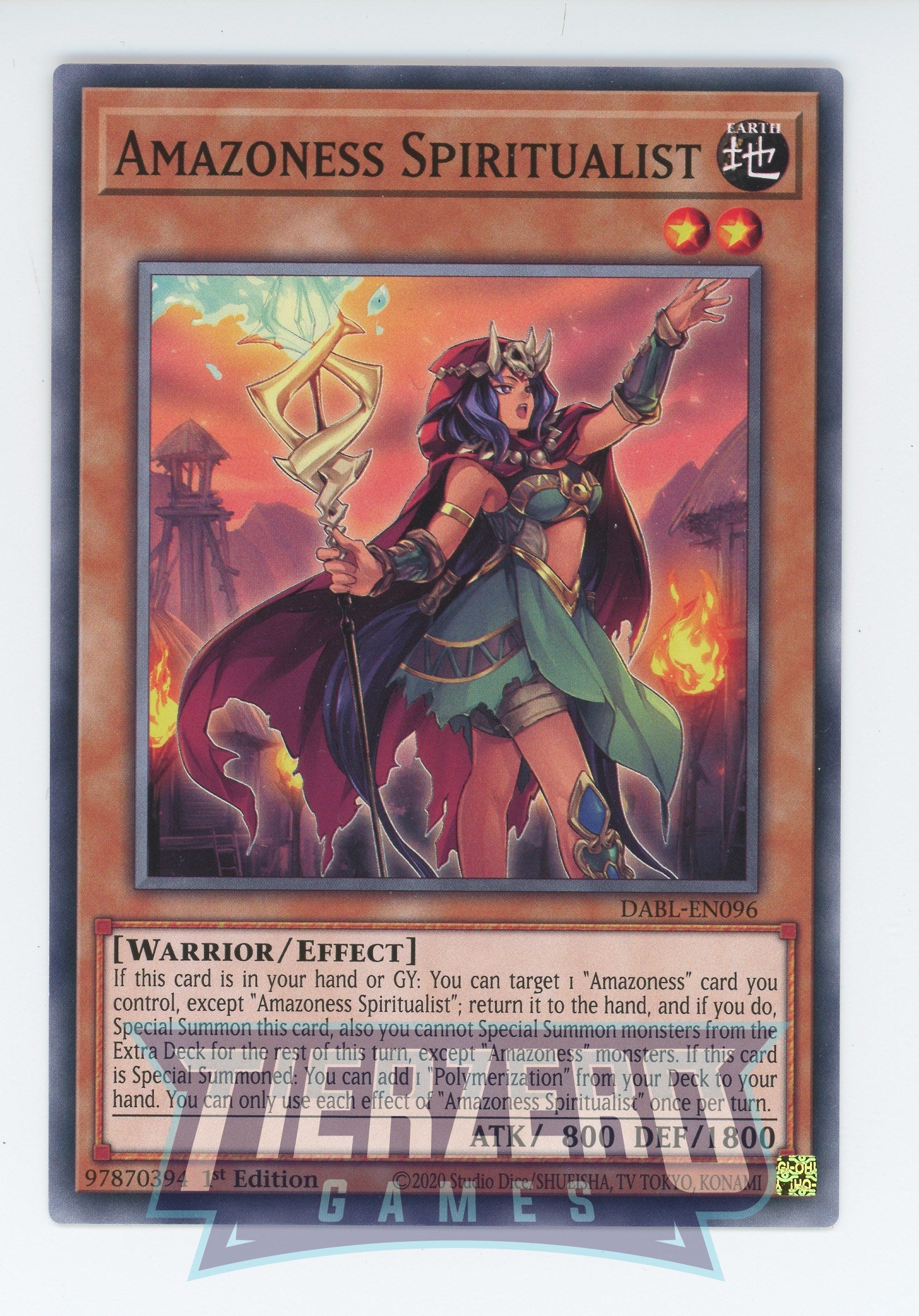 DABL-EN096 - Amazoness Spiritualist - Common - Effect Monster - Darkwing Blast