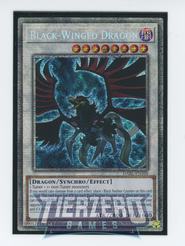 DABL-EN100 - Black-Winged Dragon - Starlight Rare - Effect Synchro Monster - Darkwing Blast