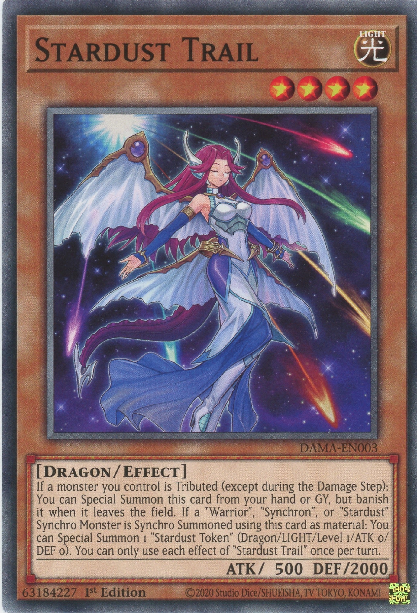 DAMA-EN003 - Stardust Trail - Common - Effect Monster - Dawn of Majesty