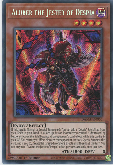 DAMA-EN006 - Aluber the Jester of Despia - Secret Rare - Dawn of Majesty