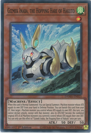 DAMA-EN015 - Gizmek Inaba, the Hopping Hare of Hakuto - Super Rare - Dawn of Majesty