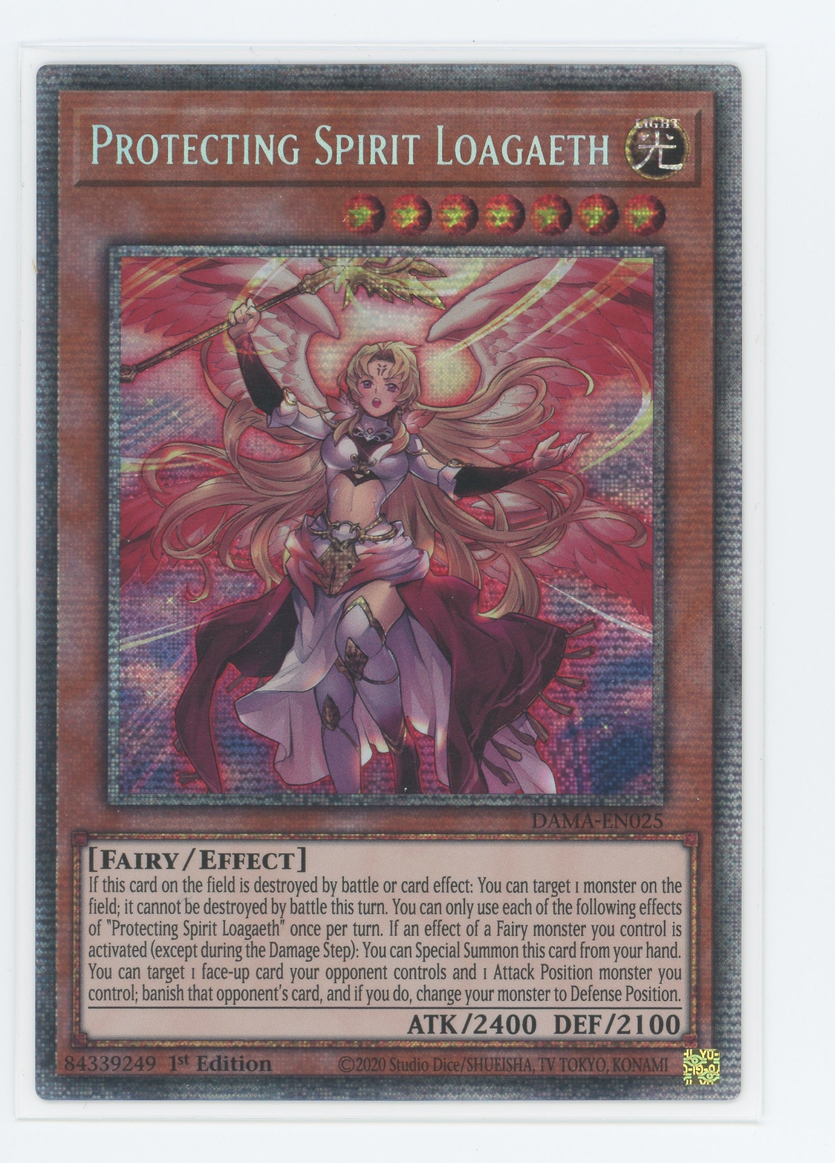 DAMA-EN025 - Protecting Spirit Loagaeth - Starlight Rare - Effect Monster - Dawn of Majesty