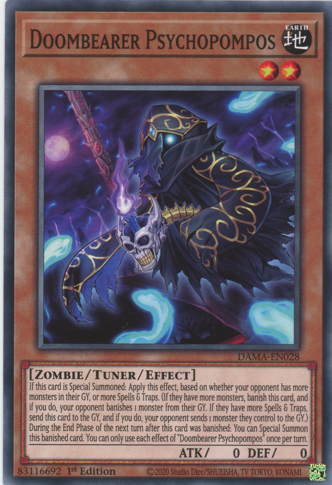 DAMA-EN028 - Doombearer Psychopompos - Common - Effect Tuner monster - Dawn of Majesty