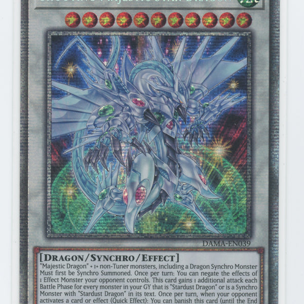 yugioh card shooting star dragon DAMA-EN039 - Shooting Majestic Star Dragon - Starlight Rare