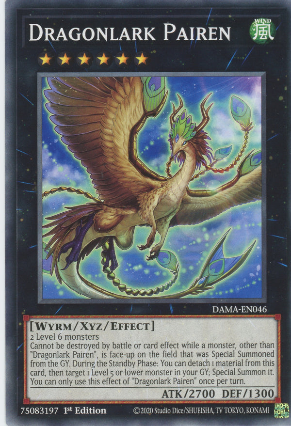 DAMA-EN046 - Dragonlark Pairen - Common - Effect Xyz Monster - Dawn of Majesty