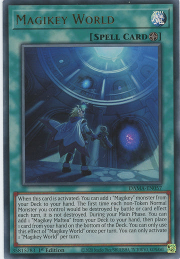 DAMA-EN057 - Magikey World - Ultra Rare - Dawn of Majesty