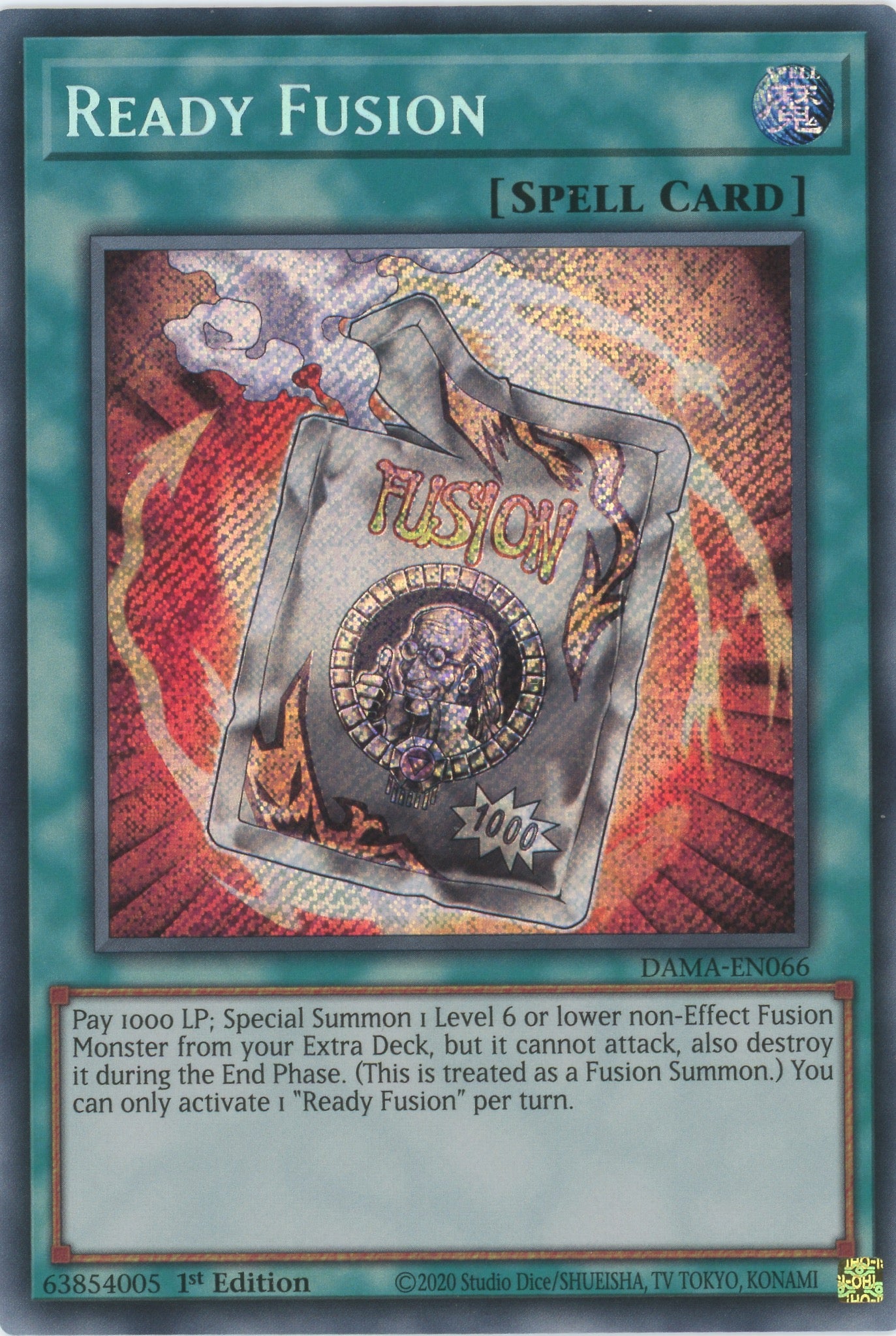 DAMA-EN066 - Ready Fusion - Secret Rare - Normal Spell - Dawn of Majesty