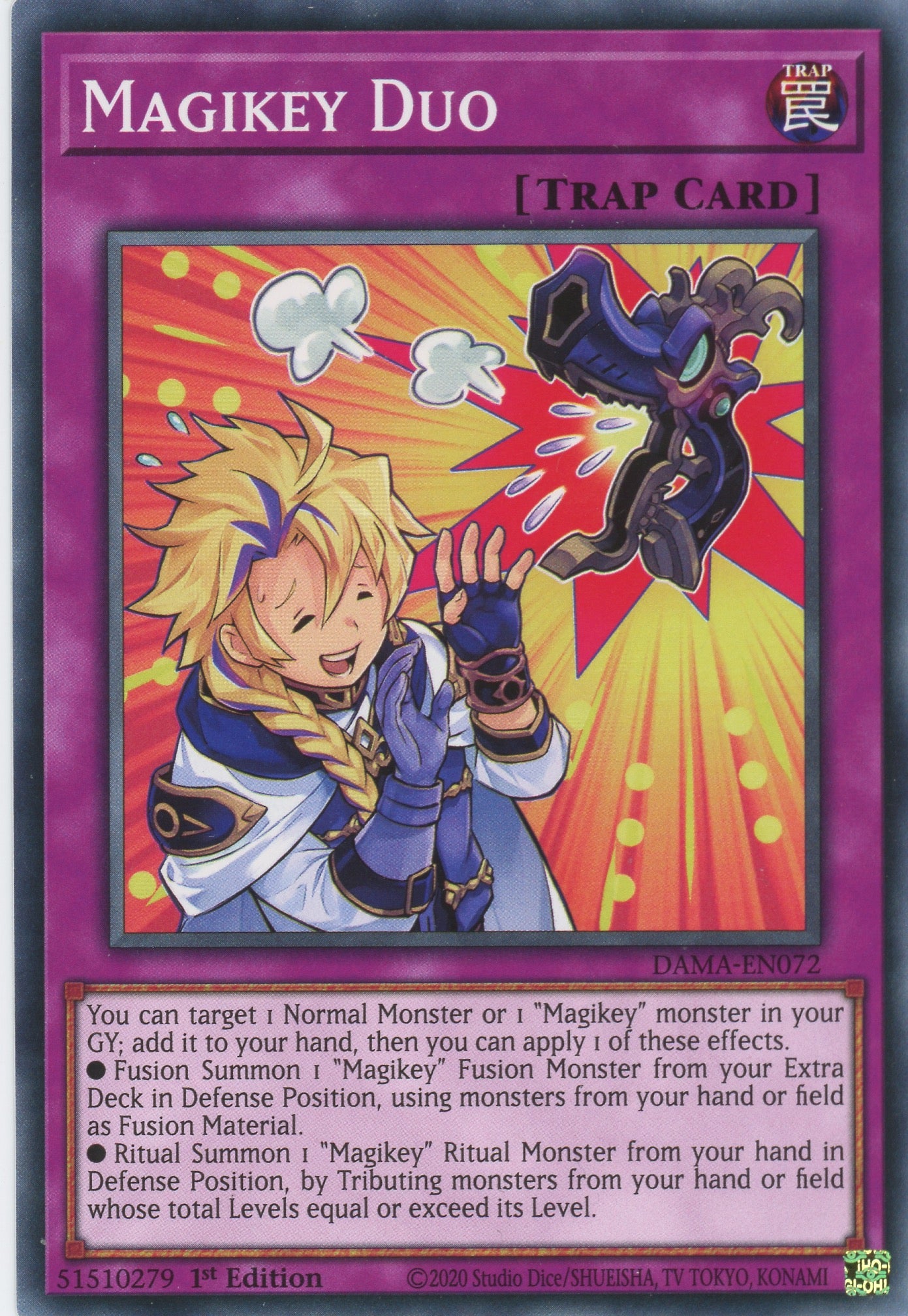 DAMA-EN072 - Magikey Duo - Common - Normal Trap - Dawn of Majesty