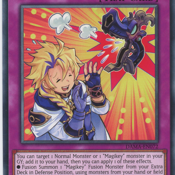 YUGIOH! 2-MAGIKEY DRAGON-ANDRABIME-SUPER RARE-1ST EDITIONS-DAMA-EN037