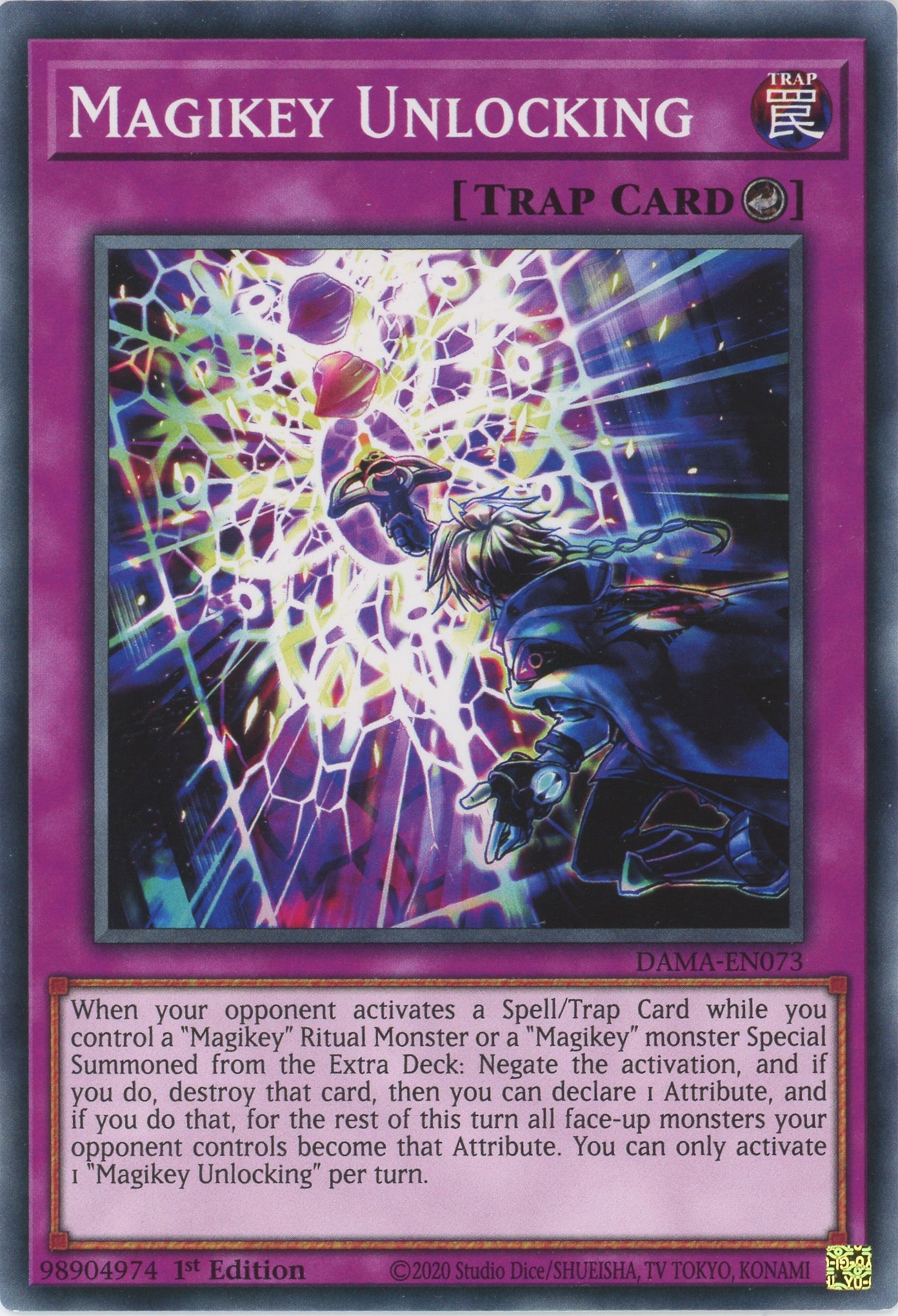 DAMA-EN073 - Magikey Unlocking - Common - Counter Trap - Dawn of Majesty