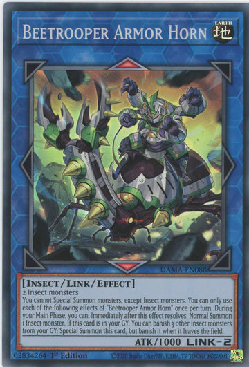 DAMA-EN088 - Beetrooper Armor Horn - Super Rare - Dawn of Majesty