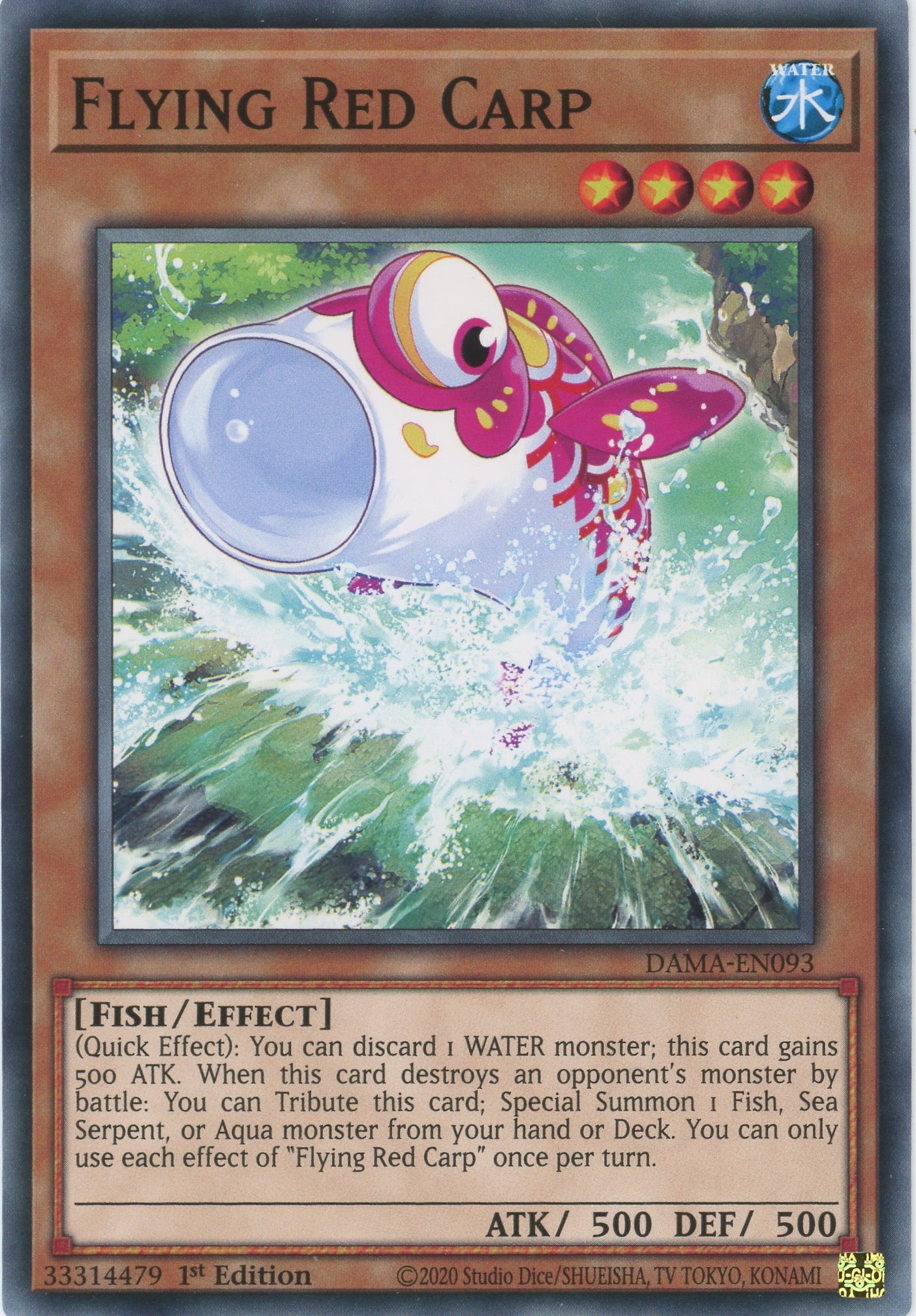 DAMA-EN093 - Flying Red Carp - Common - Effect Monster - Dawn of Majesty