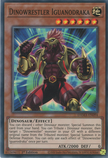 DAMA-EN094 - Dinowrestler Iguanodraka - Super Rare - Dawn of Majesty