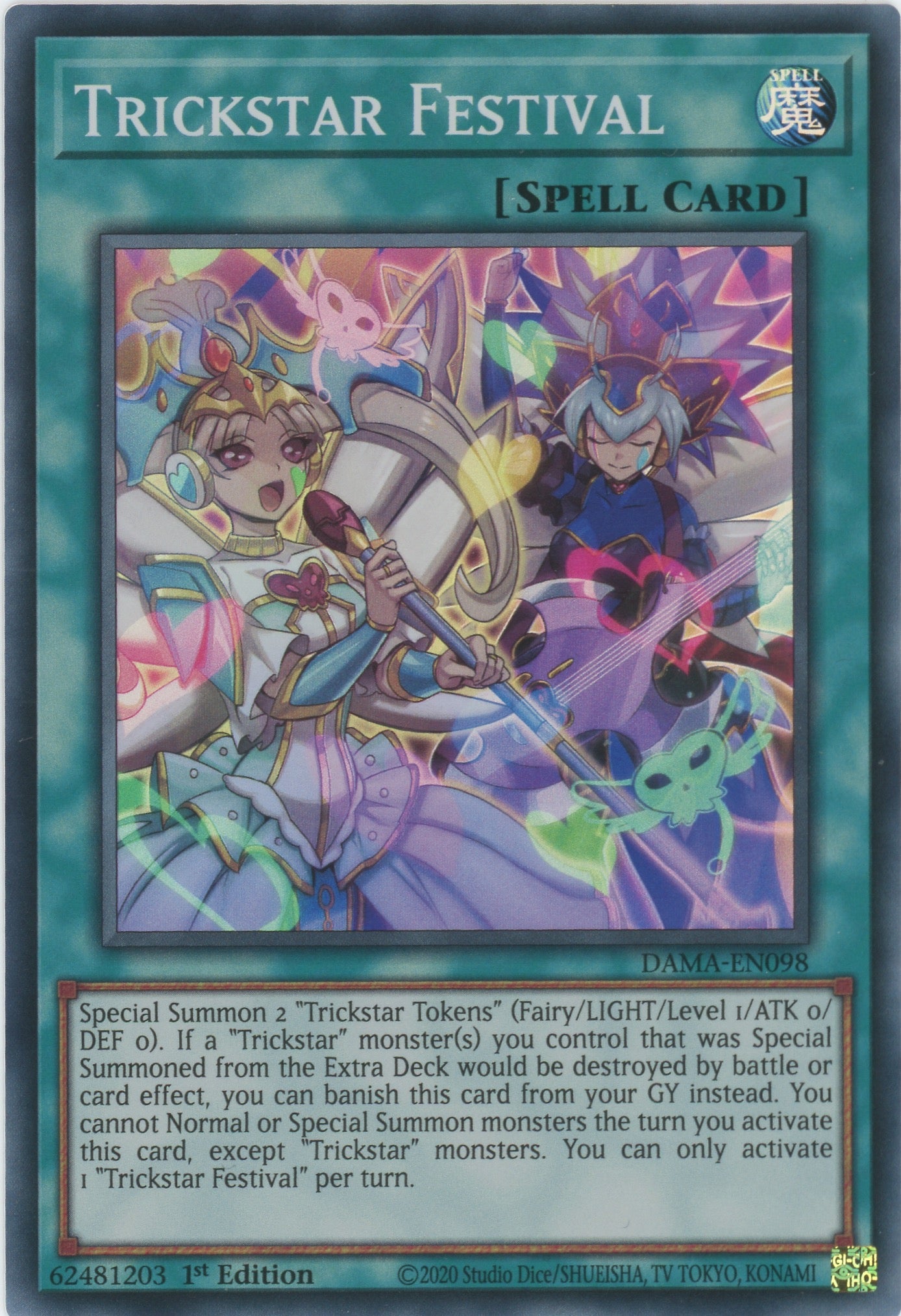 DAMA-EN098 - Trickstar Festival - Super Rare - Normal Spell - Dawn of Majesty