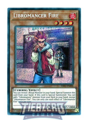 DIFO-EN000 - Libromancer Fire - Secret Rare - Dimension Force