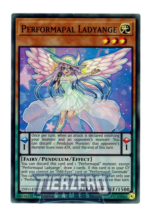 DIFO-EN002 - Performapal Ladyange - Super Rare - Effect Pendulum Monster - Dimension Force