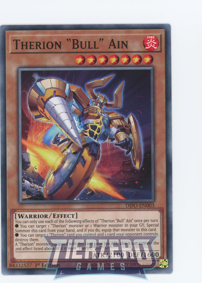 DIFO-EN003 - Therion Bull" Ain" - Common - Effect Monster - Dimension Force