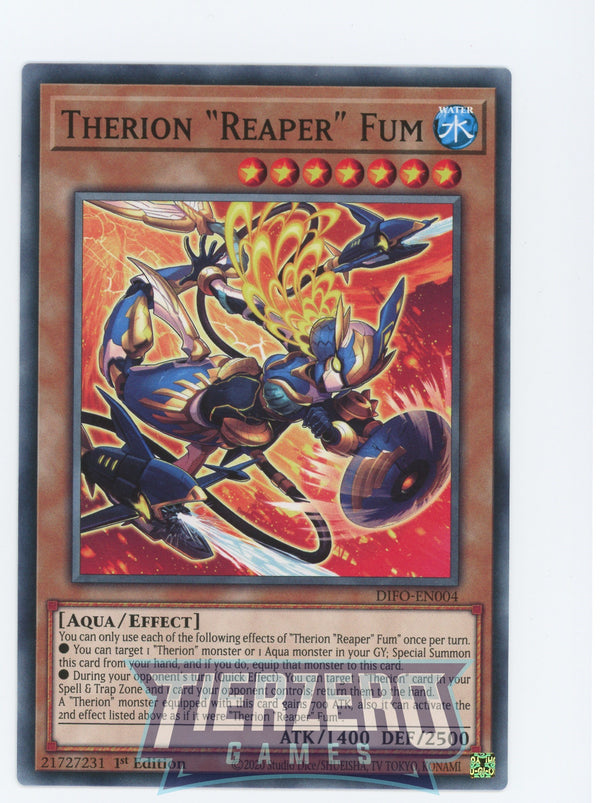 DIFO-EN004 - Therion Reaper" Fum" - Common - Effect Monster - Dimension Force