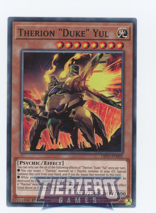 DIFO-EN005 - Therion Duke" Yul" - Common - Effect Monster - Dimension Force