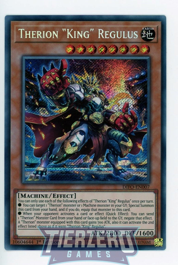 DIFO-EN007 - Therion King" Regulus" - Secret Rare - Effect Monster - Dimension Force