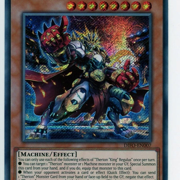 therion cards yugioh DIFO-EN007 - Therion King" Regulus" - Secret Rare - Effect Monster