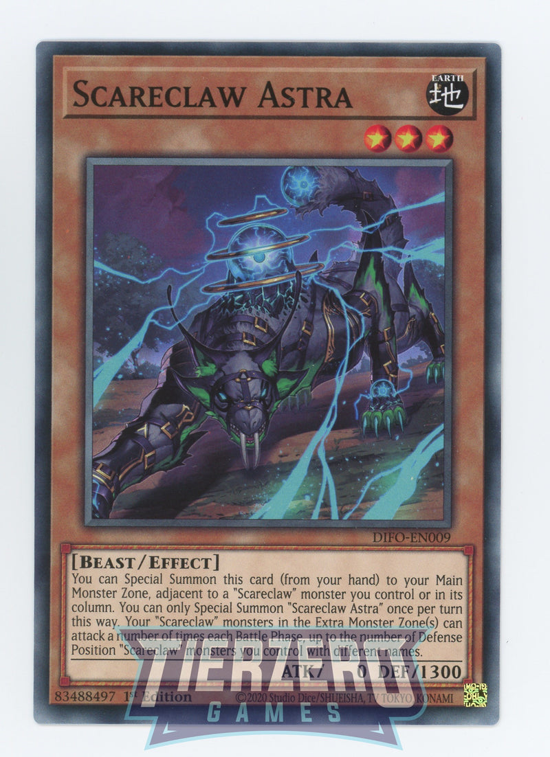 DIFO-EN009 - Scareclaw Astra - Common - Effect Monster - Dimension Force