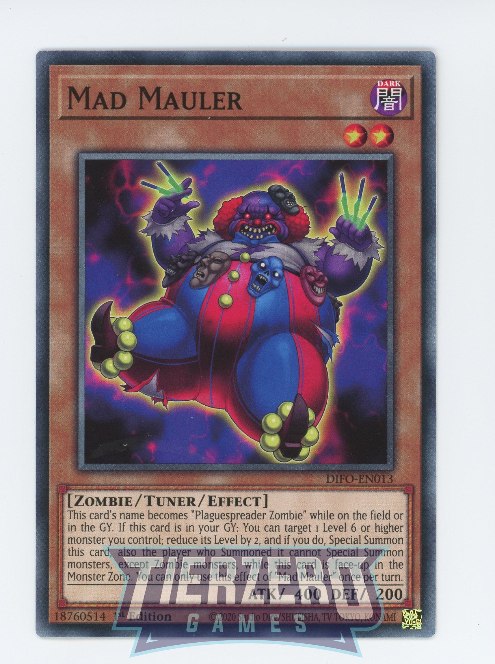 DIFO-EN013 - Mad Mauler - Common - Effect Tuner monster - Dimension Force