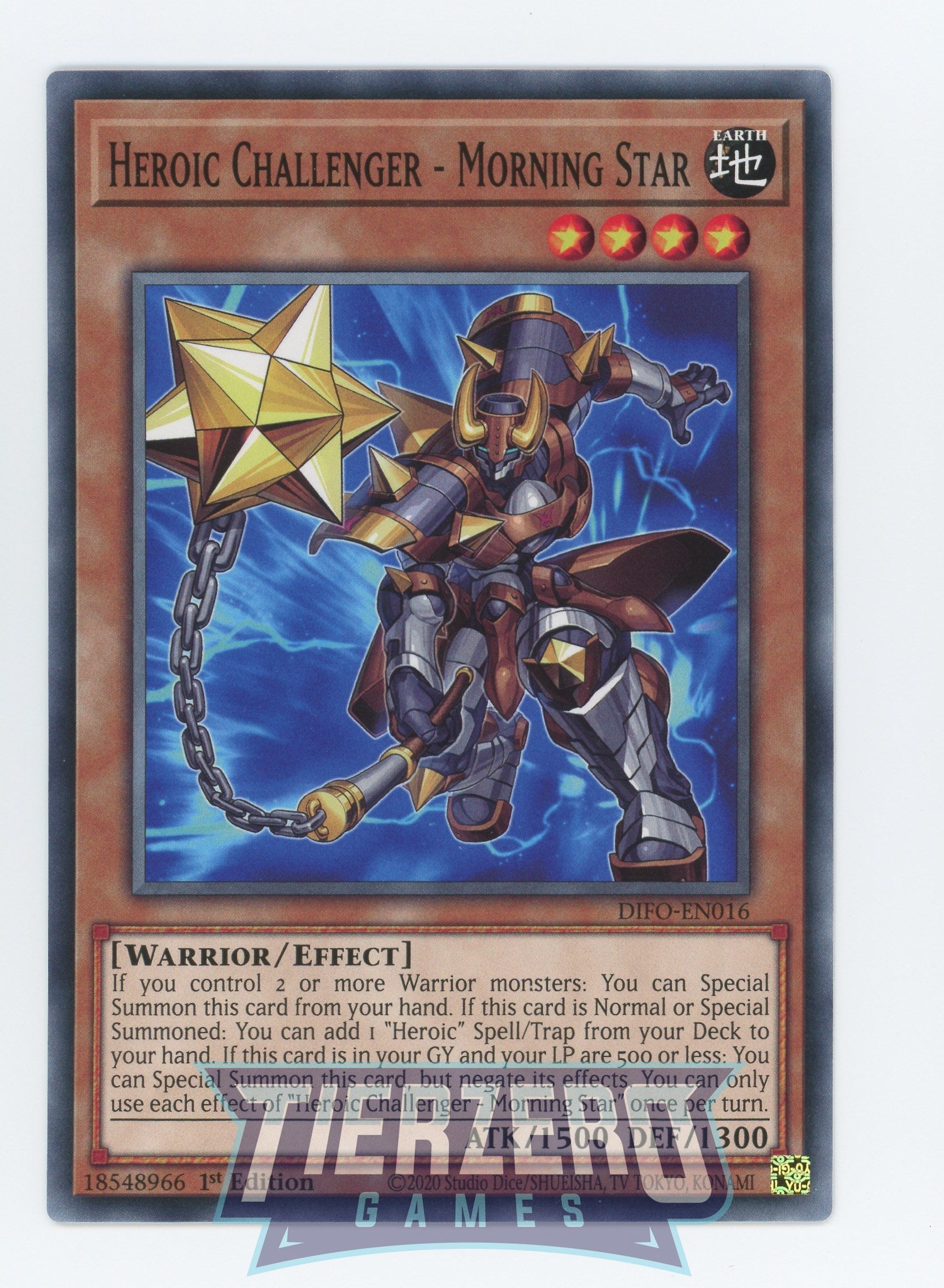 DIFO-EN016 - Heroic Challenger - Morning Star - Common - Effect Monster - Dimension Force