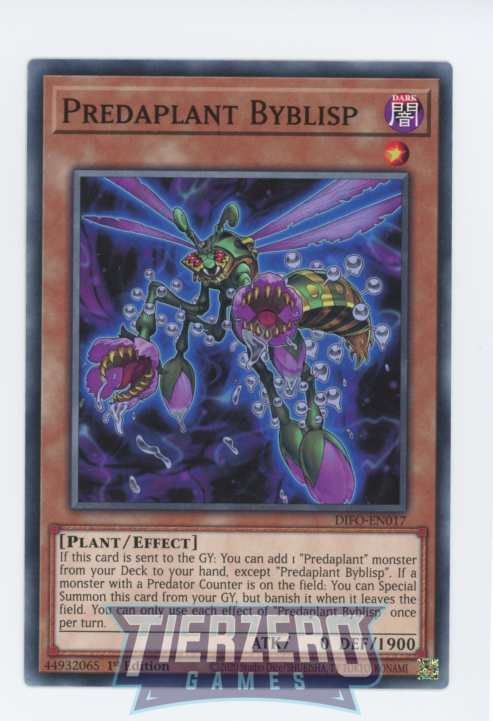 DIFO-EN017 - Predaplant Byblisp - Common - Effect Monster - Dimension Force